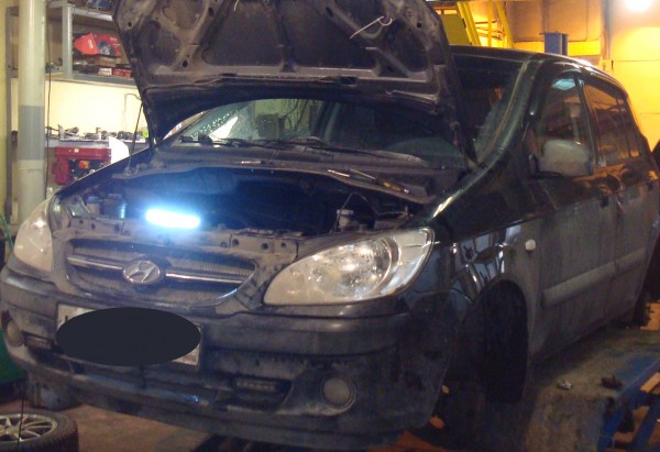 Hyundai Getz 1.4 в цеху АвтоТело на капитальном ремонте двигателя — автосервис автотело.рф