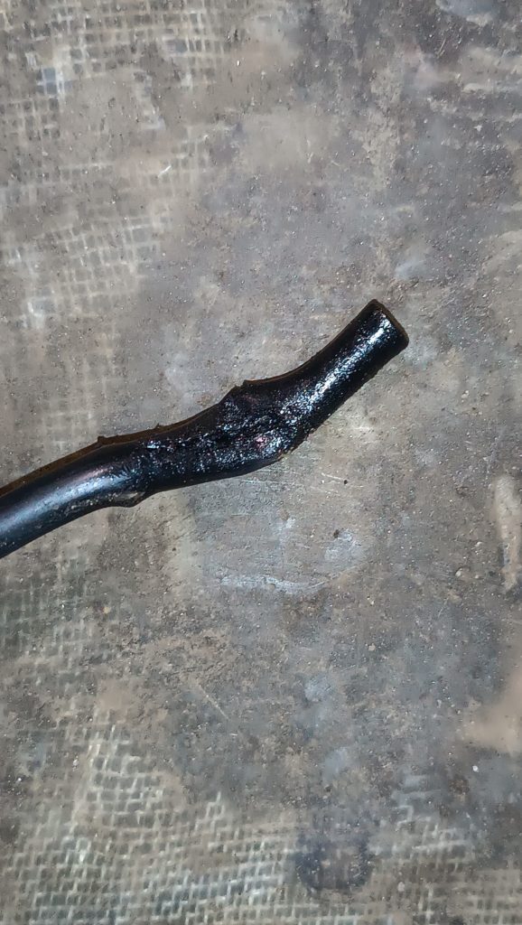 Зажатая трубка Honda Civic Coupe: следы зажима и разрыв оболочки на магистрали — автосервис автотело.рф